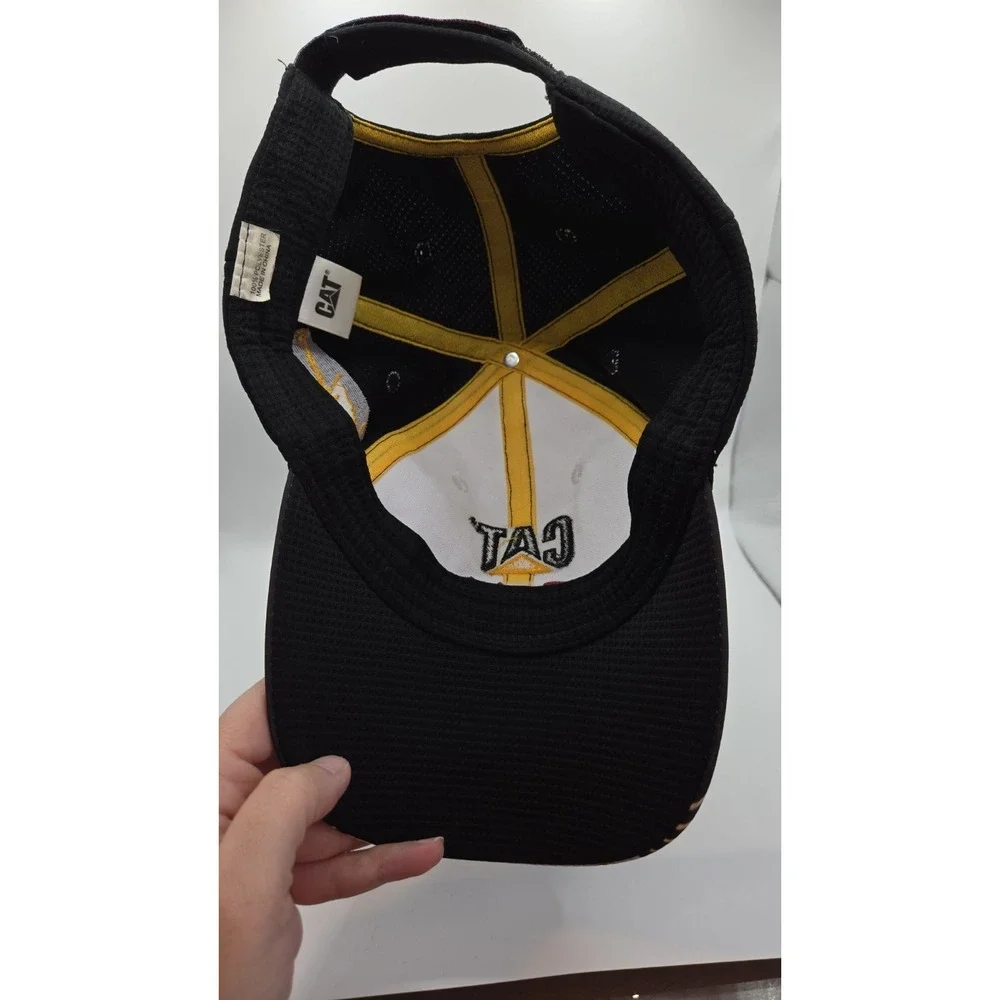 CAT Racing Ryan Newman 31 Hat RCR NASCAR Cap Caterpillar Black White Adjustable